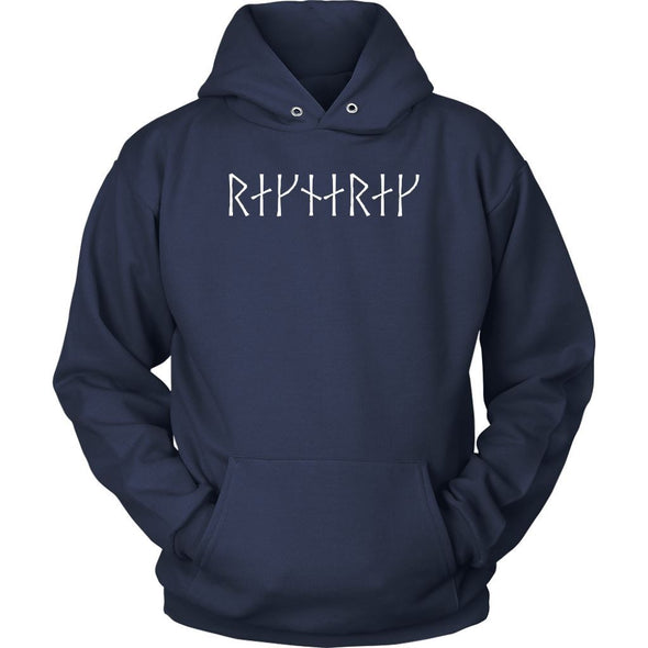 Ragnarok White Runes HoodieT-shirtUnisex HoodieNavyS