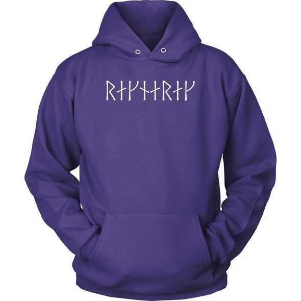 Ragnarok White Runes HoodieT-shirtUnisex HoodiePurpleS