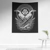 Raven Huginn Muninn Odin Viking Wall Tapestry Norse Mythology Pagan Nordic ArtWall Art