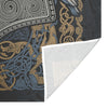 Raven Mjolnir tapestry gold blueWall Art