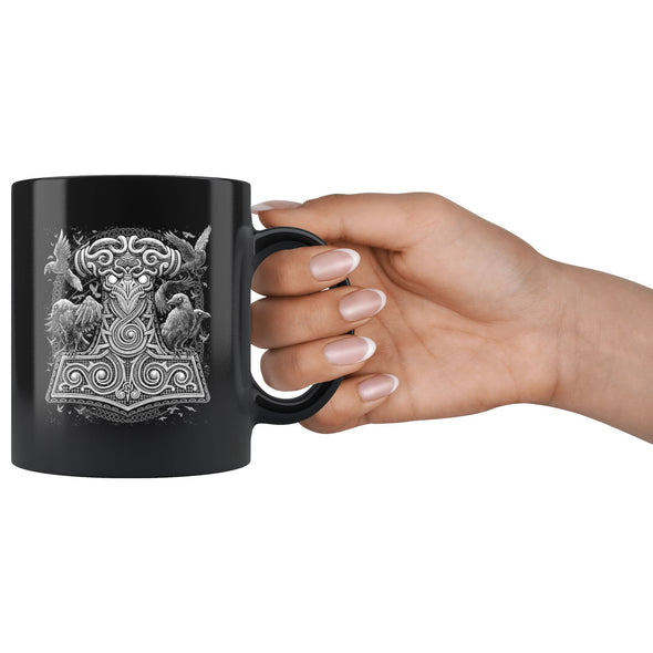 Raven Mjölnir Thors Hammer 11oz MugDrinkware