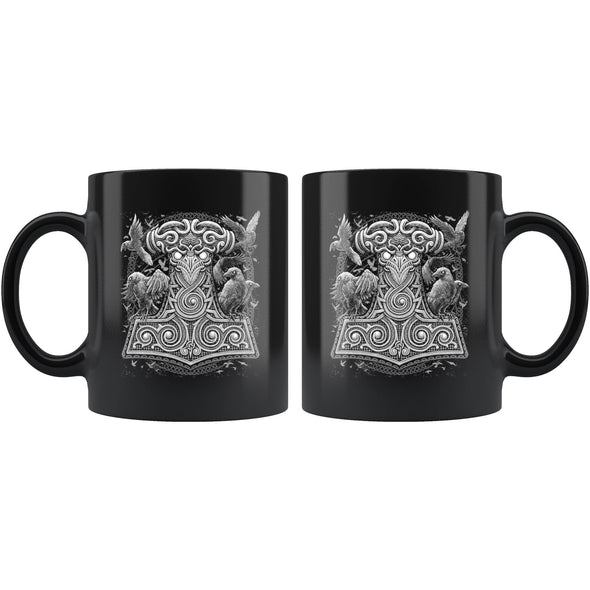 Raven Mjölnir Thors Hammer 11oz MugDrinkware