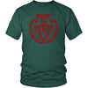 Red Mjolnir Viking Torc Shirt DistressedT-shirtDistrict Unisex ShirtDark GreenS