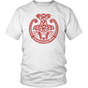 Red Mjolnir Viking Torc Shirt DistressedT-shirtDistrict Unisex ShirtWhiteS