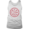 Red Vegvisir Viking Knotwork Mens Tank TopT-shirtDistrict Mens TankWhiteS