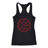 Red Vegvisir Viking Knotwork Racerback Tank TopT-shirtNext Level Racerback TankBlackXS