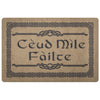 Scottish Ceud Mile Failte Scots Gaelic Doormat Hundred Thousand WelcomesDoormatLight Brown