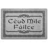 Scottish Ceud Mile Failte Scots Gaelic Doormat Hundred Thousand WelcomesDoormatLight Grey