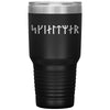 Shield Maiden Norse Futhark Runes Etched Tumbler 30ozTumblersBlack