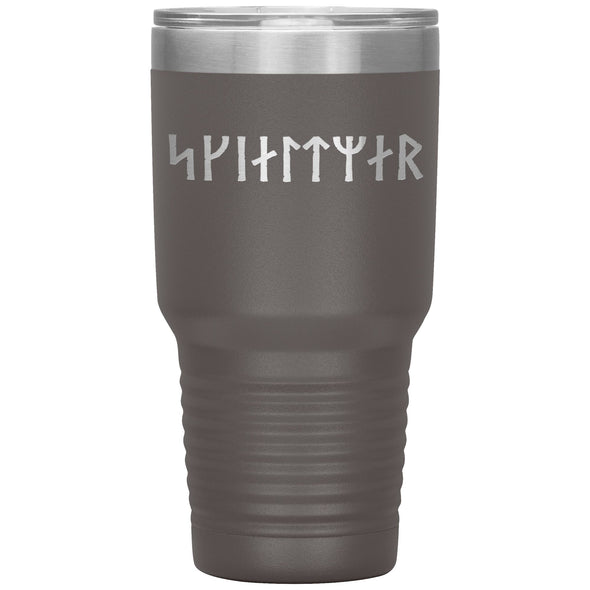 Shield Maiden Norse Futhark Runes Etched Tumbler 30ozTumblersPewter