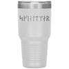 Shield Maiden Norse Futhark Runes Etched Tumbler 30ozTumblersWhite