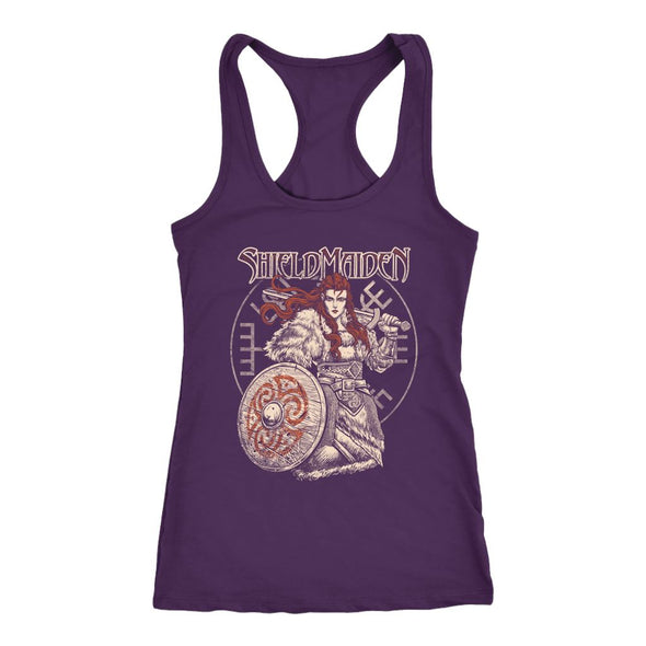 Shield Maiden Racerback Tank TopT-shirtNext Level Racerback TankPurpleXS