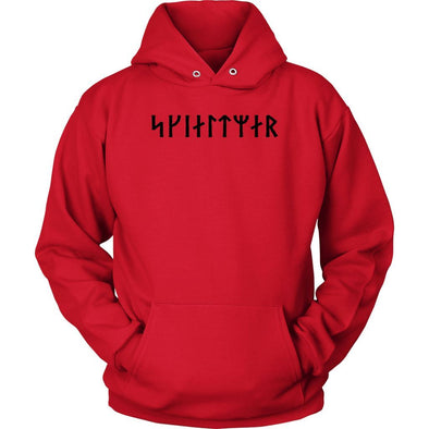 Shieldmaiden Skjaldmaer Black Runes Unisex HoodieT-shirtUnisex HoodieRedS