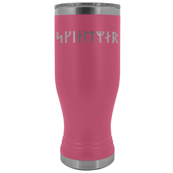 Shieldmaiden Skjaldmaer Runes Etched Tumbler 20ozTumblersPink