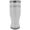 Shieldmaiden Skjaldmaer Runes Etched Tumbler 20ozTumblersWhite