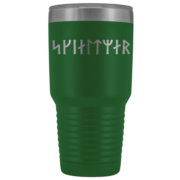 Shieldmaiden Skjaldmaer Runes Etched Tumbler 30ozTumblersGreen