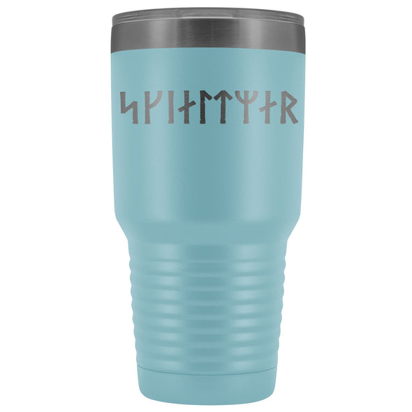 Shieldmaiden Skjaldmaer Runes Etched Tumbler 30ozTumblersLight Blue