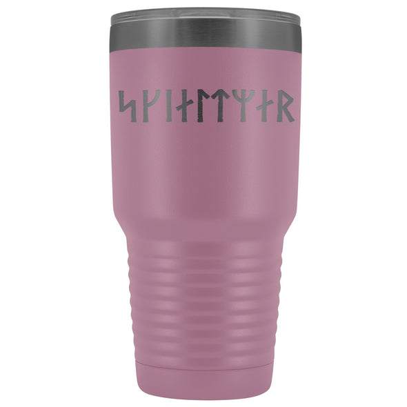 Shieldmaiden Skjaldmaer Runes Etched Tumbler 30ozTumblersLight Purple