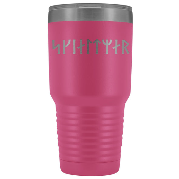 Shieldmaiden Skjaldmaer Runes Etched Tumbler 30ozTumblersPink