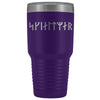 Shieldmaiden Skjaldmaer Runes Etched Tumbler 30ozTumblersPurple