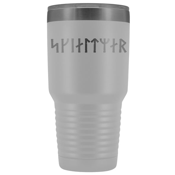 Shieldmaiden Skjaldmaer Runes Etched Tumbler 30ozTumblersWhite