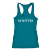 Shieldmaiden Skjaldmaer Runes Racerback TankT-shirtNext Level Racerback TankTurquoiseXS