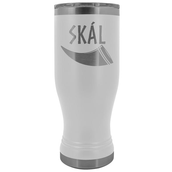 Skál Drinking Horn 20oz Etched TumblerTumblersWhite