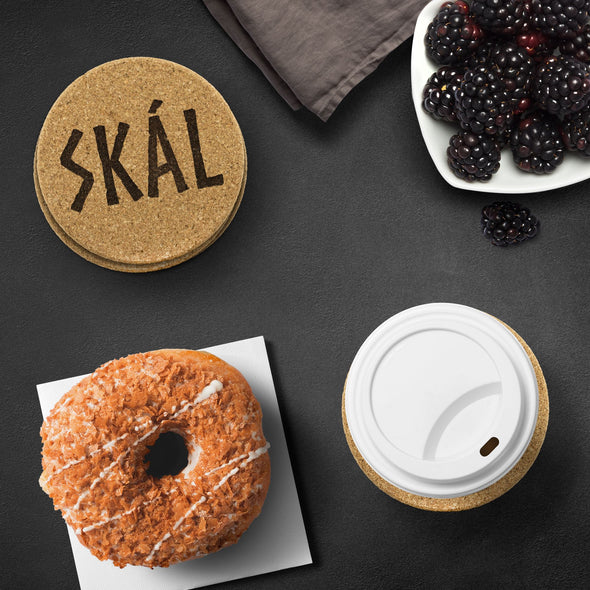 Skál Norse Cheers Round Cork Coasters 4piece SetCoasters