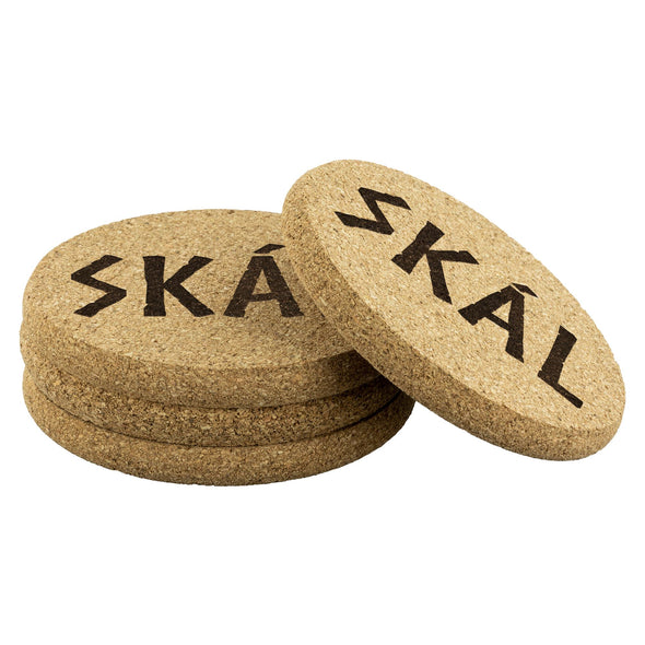 Skál Norse Cheers Round Cork Coasters 4piece SetCoasters