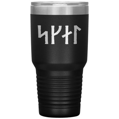 Skál Norse Viking Futhark Runes Etched Tumbler 30ozTumblersBlack