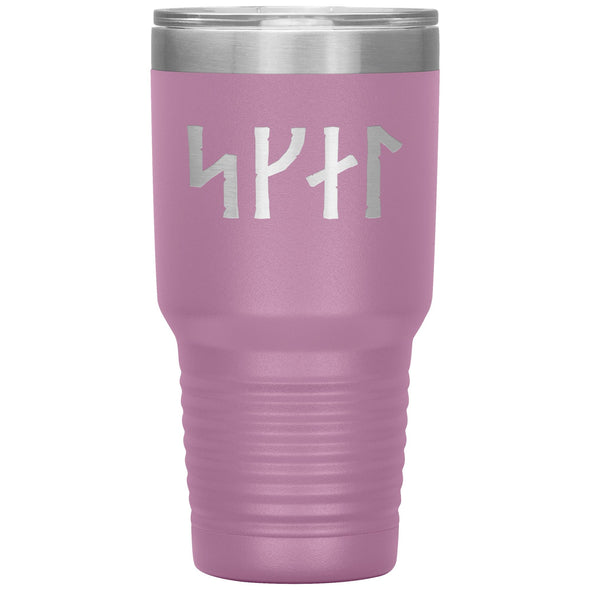 Skál Norse Viking Futhark Runes Etched Tumbler 30ozTumblersLight Purple