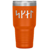 Skál Norse Viking Futhark Runes Etched Tumbler 30ozTumblersOrange