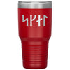 Skál Norse Viking Futhark Runes Etched Tumbler 30ozTumblersRed