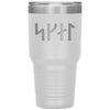 Skál Norse Viking Futhark Runes Etched Tumbler 30ozTumblersWhite