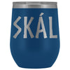 Skál Old Norse Cheers Wine TumblerWine TumblerBlue