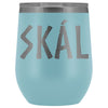 Skál Old Norse Cheers Wine TumblerWine TumblerLight Blue