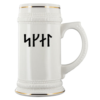 Skál Runes Ceramic Beer SteinDrinkwareBlack Runes