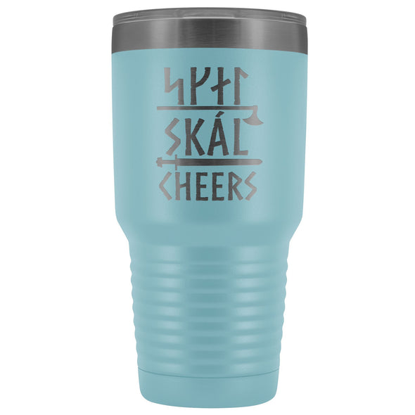 Skál Runes Cheers Etched Tumbler 30ozTumblersLight Blue