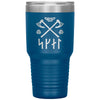 Skál Runes Norse Viking Axe Tumbler 30ozTumblersBlue