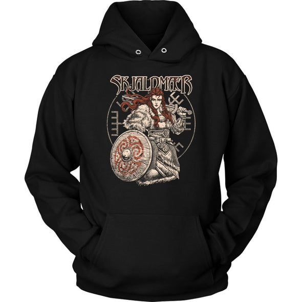 Skjaldmaer Shield Maiden HoodieT-shirtUnisex HoodieBlackS