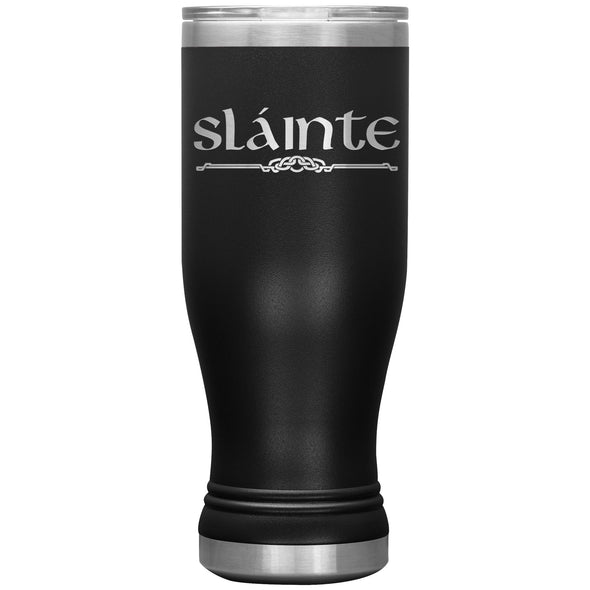 Slainte Gaelic Irish Toast Celtic Etched Boho Tumbler 20ozTumblersBlack