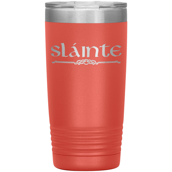 Slainte Gaelic Irish Toast Celtic Etched Tumbler 20ozTumblersCoral