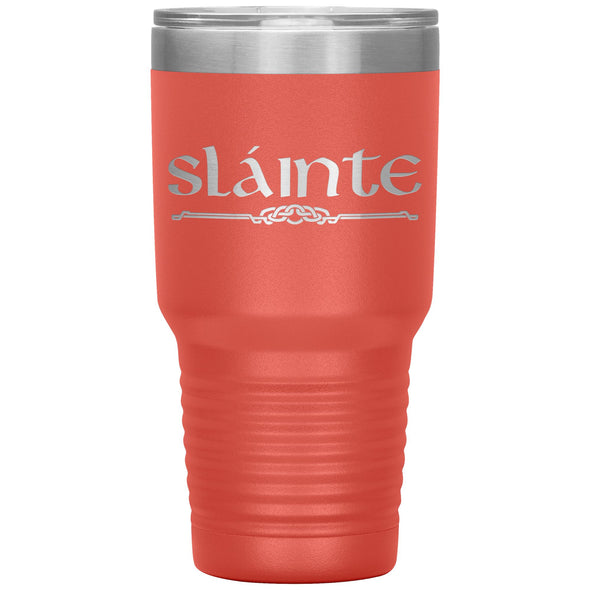 Slainte Gaelic Irish Toast Celtic Etched Tumbler 30ozTumblersCoral