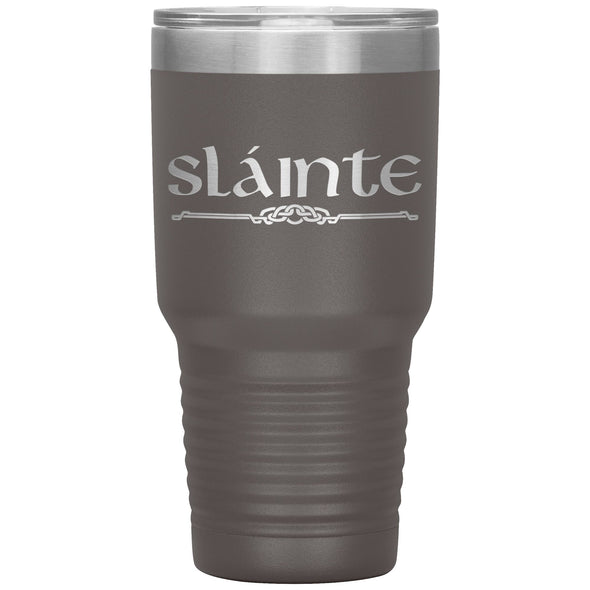 Slainte Gaelic Irish Toast Celtic Etched Tumbler 30ozTumblersPewter