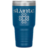 Slainte Gaelic Irish Toast Celtic Heart Knot Etched Tumbler 30ozTumblersBlue