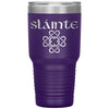 Slainte Gaelic Irish Toast Celtic Heart Knot Etched Tumbler 30ozTumblersPurple