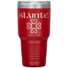 Slainte Gaelic Irish Toast Celtic Heart Knot Etched Tumbler 30ozTumblersRed