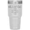 Slainte Gaelic Irish Toast Celtic Heart Knot Etched Tumbler 30ozTumblersWhite