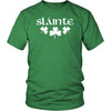 Slainte Gaelic Irish Toast Celtic Shamrocks Cotton T-ShirtT-shirtDistrict Unisex ShirtKelly GreenS