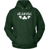 Slainte Gaelic Irish Toast Celtic Shamrocks HoodieT-shirtUnisex HoodieDark GreenS
